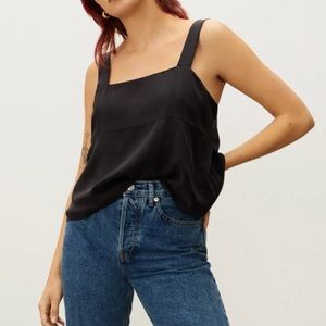 Everlane Clean Silk Picnic Top